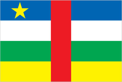 Flag of The  Central African Republic