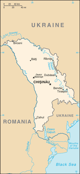 Map of Moldova