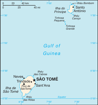 Map of Sao Tome & Principe